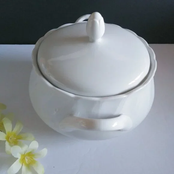 Sheffield White Vegetable Bowl Fine China Porcelain - Picture 5 of 13